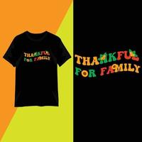 conception de t-shirt à la mode pour le jour de thanksgiving vecteur