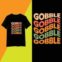 vecteur de conception de t-shirt typographie thanksgiving day