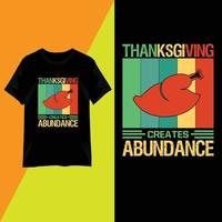 vecteur de conception de t-shirt typographie thanksgiving day