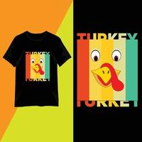 conception de t-shirt à la mode pour le jour de thanksgiving vecteur