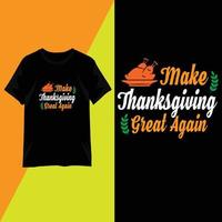 conception de t-shirt à la mode pour le jour de thanksgiving vecteur