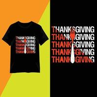 vecteur de conception de t-shirt typographie thanksgiving day