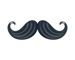 accessoire facial moustache noire vecteur