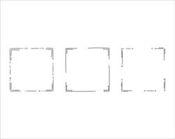 collection de vecteur de bordure de cadre doodle