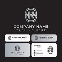 logo de contour lettre zr, adapté à toute entreprise ou identité personnelle. vecteur