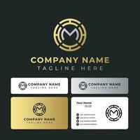 lettre mh coin logo, convient à toute entreprise. vecteur