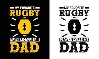 conception de t-shirt de football américain, conception de t-shirt de rugby vecteur