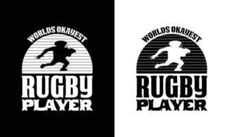 conception de t-shirt de football américain, conception de t-shirt de rugby vecteur