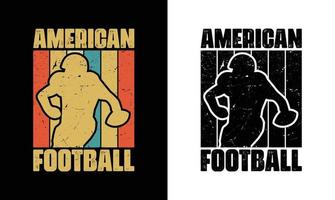 conception de t-shirt de football américain, conception de t-shirt de rugby vecteur