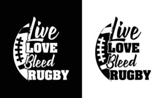 conception de t-shirt de football américain, conception de t-shirt de rugby vecteur