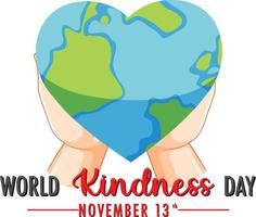 conception d'affiche de la journée mondiale de la gentillesse vecteur