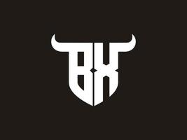 création initiale du logo bx bull. vecteur