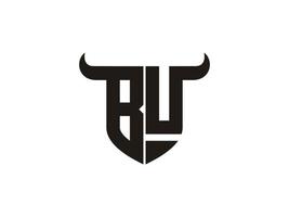 création initiale du logo bu bull. vecteur