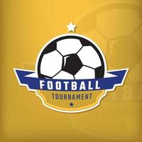 logo professionnel moderne pour le championnat de football vecteur