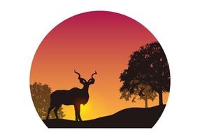 Vector silhouette de Kudu
