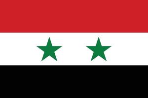 drapeau national de la syrie vecteur