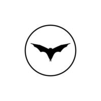 silhouette du renard volant ou de la chauve-souris pour l'icône, le symbole, le pictogramme, le logo, le site Web ou l'élément de conception graphique. illustration vectorielle vecteur