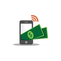 illustration de paiement mobile smartphone vecteur