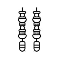 icône de vecteur de brochette