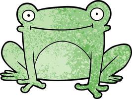 personnage de dessin animé grenouille vecteur