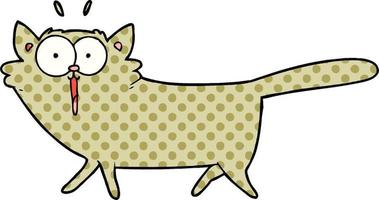 personnage de chat de dessin animé vecteur