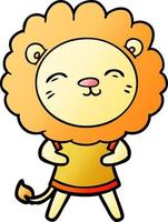 personnage de dessin animé lion vecteur