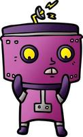 personnage de robot de dessin animé vecteur