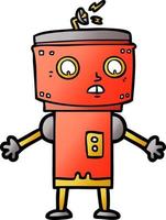 personnage de robot de dessin animé vecteur