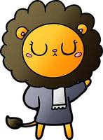 personnage de dessin animé lion vecteur