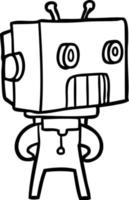 personnage de robot de dessin animé vecteur