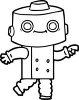 personnage de robot de dessin animé vecteur