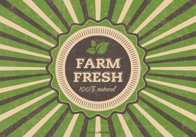 Grunge farm fresh vector illustration