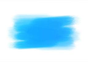 coups de peinture brossé à la main aquarelle bleue abstraite vecteur