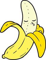 banane de dessin animé de vecteur