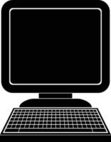 illustration d'icône vectorielle d'un ordinateur vecteur