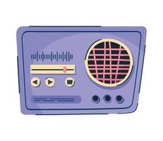 appareil audio de musique radio vecteur