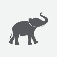 icône du logo éléphant. symbole de conception d'éléphant simple. conception d'illustration vectorielle de signe de logo d'éléphant. illustration vectorielle vecteur