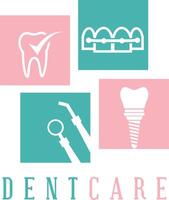 conception de logo dentaire médical. création de logo vectoriel dentiste et clinique dentaire.