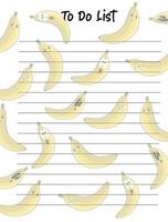 banane à faire liste vecteur