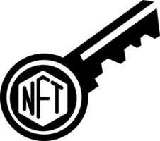 icônes nft logo nft illustration vectorielle nft vecteur