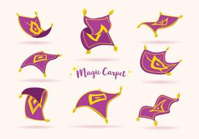 Vecteur de tapis magique violet