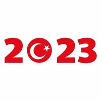 élections présidentielles turques en 2023. voter en turquie. vecteur