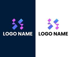 modèle de conception de logo moderne lettre s et e vecteur