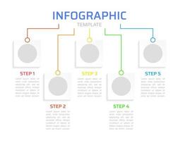 plan reliant le modèle de conception de graphique infographique vecteur