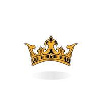 conception de la couronne royale adaptée aux cliparts ou aux symboles, conception de la couronne vecteur