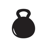 modèle de logo vectoriel icône kettlebell