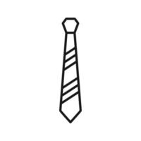 icône de cravate, icône de cravate dans un design plat à la mode vecteur