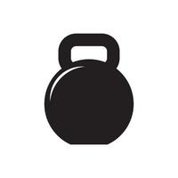 modèle de logo vectoriel icône kettlebell