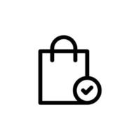 icone sac shopping gratuit vecteur