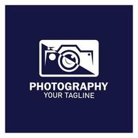 photographie appareil photo logo vecteur icône modèle de conception isolé sur fond noir